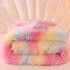 Multicolores espeso caluroso cordero de lana cristalina terciopelo colcha de invierno para noches cómodas