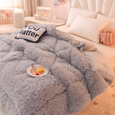 Casa Tejidos Sillón de edredón Sillón de peluche visón terciopelo engrosado Sillón de lana de cordero cálido para invierno