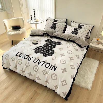 Set de ropa de cama blanca 100% de poliéster para bodas Colecciones de sábanas de lujo