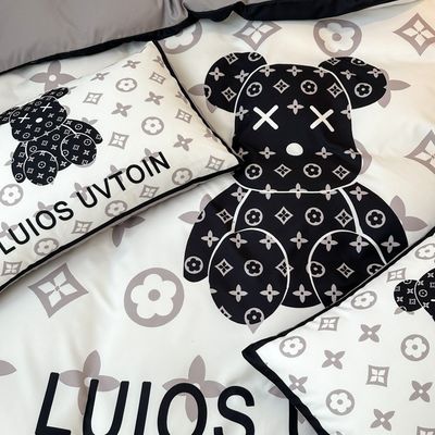 Set de ropa de cama blanca 100% de poliéster para bodas Colecciones de sábanas de lujo