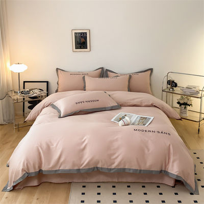 Estándares Nacionales dibujos animados patrón de ropa de cama 100% de algodón Set de 4 piezas de logotipo personalizado sillón de cama