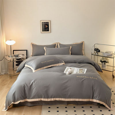 Estándares Nacionales dibujos animados patrón de ropa de cama 100% de algodón Set de 4 piezas de logotipo personalizado sillón de cama