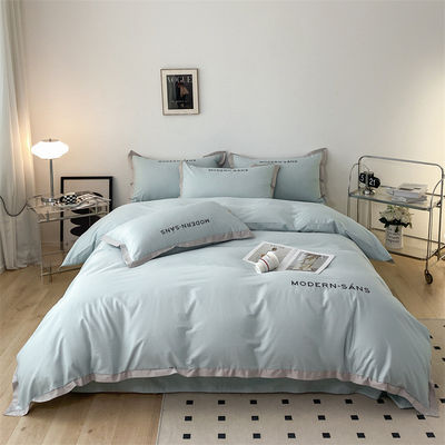 Estándares Nacionales dibujos animados patrón de ropa de cama 100% de algodón Set de 4 piezas de logotipo personalizado sillón de cama