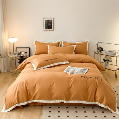 Estándares Nacionales dibujos animados patrón de ropa de cama 100% de algodón Set de 4 piezas de logotipo personalizado sillón de cama
