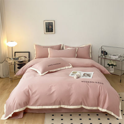 Estándares Nacionales dibujos animados patrón de ropa de cama 100% de algodón Set de 4 piezas de logotipo personalizado sillón de cama