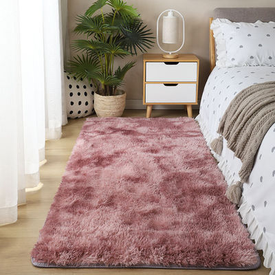 Alfombra impresa teñida de poliéster de altura de pila alta para dormitorio sala de estar sala de estudio