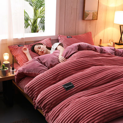 128x70 Densidad de tejido de lana de terciopelo de franela para Queen/King Size en invierno