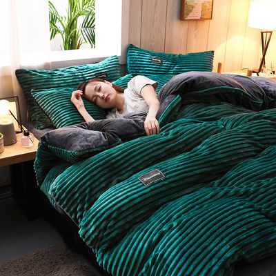 128x70 Densidad de tejido de lana de terciopelo de franela para Queen/King Size en invierno