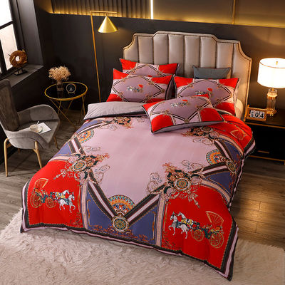 Conjuntos de sábanas directas ropa de cama ropa de cama conjunto de 4 piezas cubierta de cama lujo sábanas de cama fundas de almohada