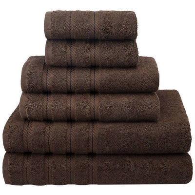 Etiqueta privada de lujo Dobby Border 100% Toallita de algodón para baño de ducha para adultos