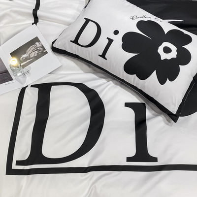 Home Textiles Set de ropa de cama de colores personalizados con sábanas ajustadas y cubierta de edredón de diseño