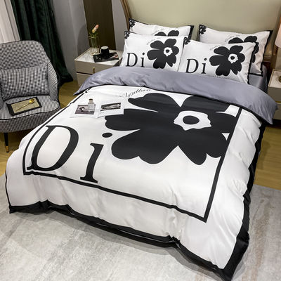 Home Textiles Set de ropa de cama de colores personalizados con sábanas ajustadas y cubierta de edredón de diseño