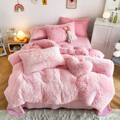 Modern Pink Princess Set de cubierta de edredón para el otoño invierno Tiendas de regalos de Navidad personalizados