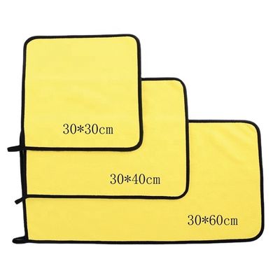Toallas de microfibra súper absorbentes para secado de automóviles 30*40 500g Telas para quitar el maquillaje