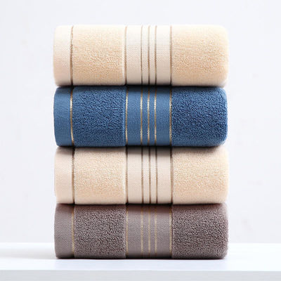 Absorción Soft Golden Satin Dobby Towel Sets para el hogar y el hotel personalizar etiqueta