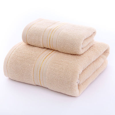 Absorción Soft Golden Satin Dobby Towel Sets para el hogar y el hotel personalizar etiqueta