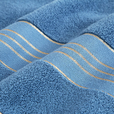Absorción Soft Golden Satin Dobby Towel Sets para el hogar y el hotel personalizar etiqueta