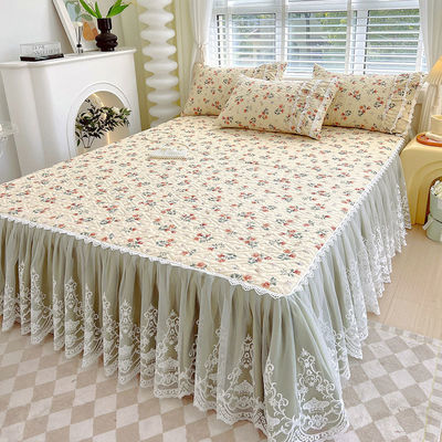 Conjunto de ropa de cama de encaje francés de estilo europeo de cuatro estaciones