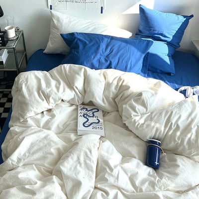 Tamaño personalizado Sillón de cama de lujo en algodón suave y cómodo para cama doble