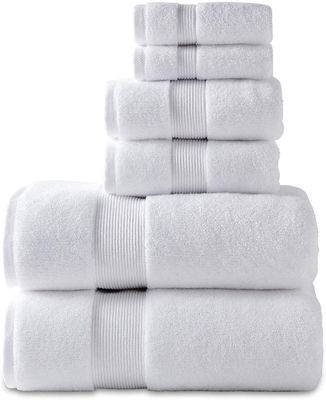 Toallas de baño de lujo personalizadas de 6 piezas 100% de algodón