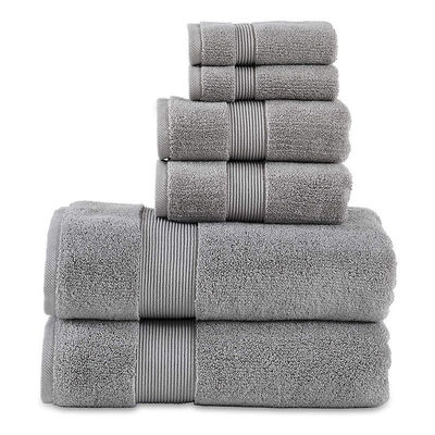 Toallas de baño de lujo personalizadas de 6 piezas 100% de algodón
