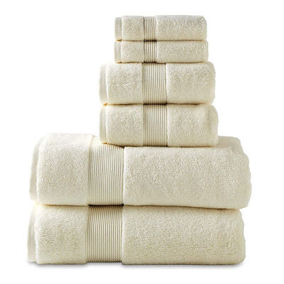 Toallas de baño de lujo personalizadas de 6 piezas 100% de algodón