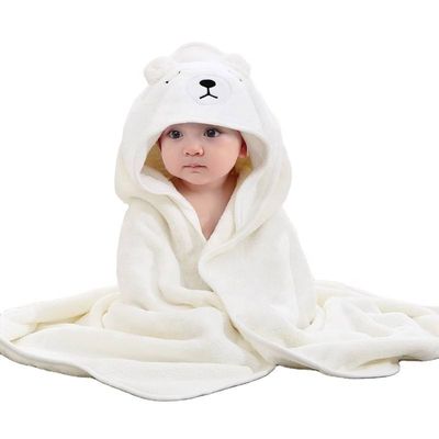 Set de bata de baño infantil personalizado Toallas suaves y absorbentes con capucha para bebés