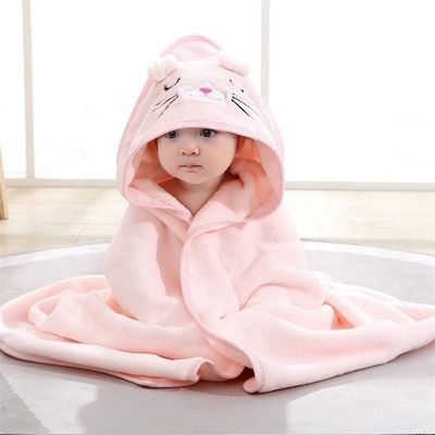 Set de bata de baño infantil personalizado Toallas suaves y absorbentes con capucha para bebés