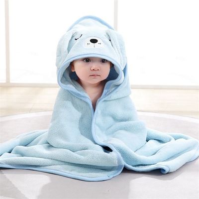 Set de bata de baño infantil personalizado Toallas suaves y absorbentes con capucha para bebés