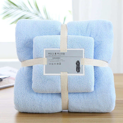 Personaliza la etiqueta Super suave de microfibra de coral terciopelo Toallita de baño para un regalo asequible