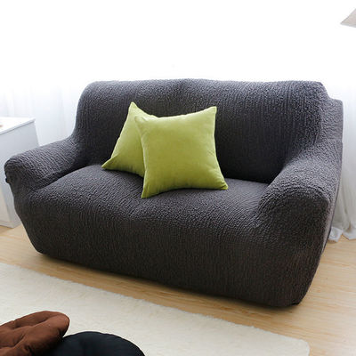 Rectángulo luz estilo de lujo Seersucker Sofá de color sólido para decoración de sala de estar