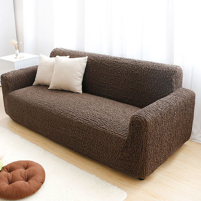 Rectángulo luz estilo de lujo Seersucker Sofá de color sólido para decoración de sala de estar