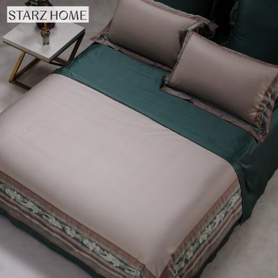 60S patrón floral confortador personalizado sábanas de cama de algodón para King Size Set de ropa de cama de lujo