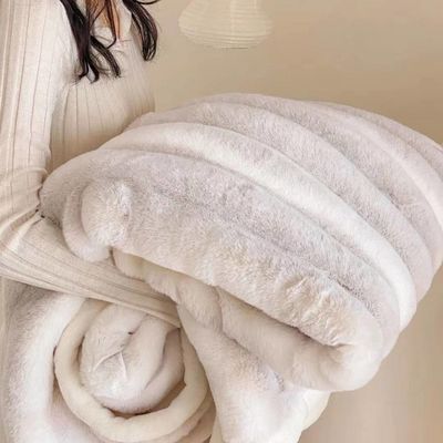 Excelente flanel gris cálido para todas las estaciones Ultra suave peluche gruesa mantas peludas para el sofá