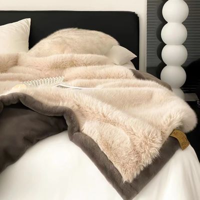 Excelente flanel gris cálido para todas las estaciones Ultra suave peluche gruesa mantas peludas para el sofá