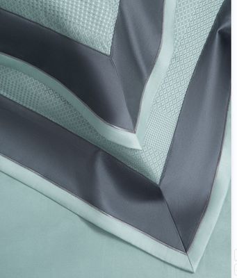 300tc Permeabilidad al aire ropa de cama Queen King Set 100 caja de algodón cantidad sencilla cubierta rayada