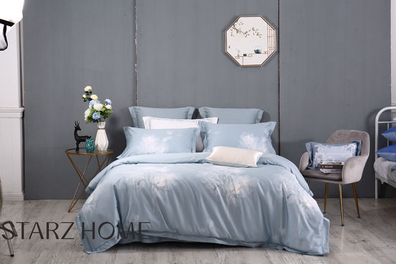 Estilo de diseño sencillo lujo 100% poliéster 3 piezas cubierta de edredón cama de hojas planas