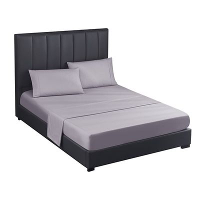 Cubierta de almohada bordada de color sólido de lujo para cama lista para el envío King Queen