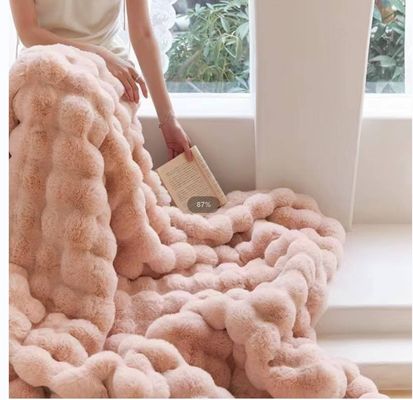 Temporada de invierno sudadera portátil de manta de gran tamaño con flanela gruesa y bolsillo gigante