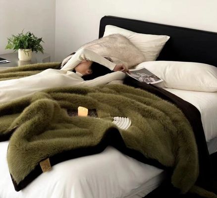 Temporada de invierno sudadera portátil de manta de gran tamaño con flanela gruesa y bolsillo gigante