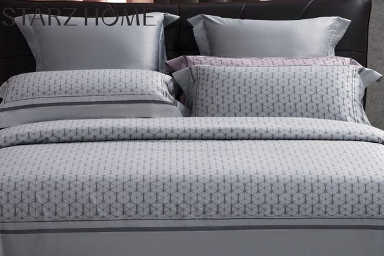 Modelo sólido 100% de algodón 60S 300TC Jacquard Sillón de cama plana para 2.2m 7 pies cama
