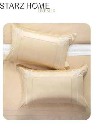 Modelo sólido 200S de doble hebra de algodón 4 piezas de ropa de cama un must-have