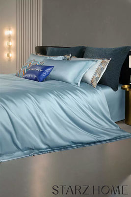 100% de algodón Sateen ropa de cama conjuntos estilo europeo 200S de doble hebra larga grapa