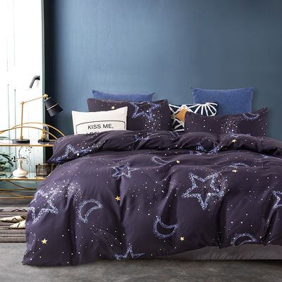 Constellation Cubierta de colchón impresa Set de ropa de cama con tintura impresa reactiva
