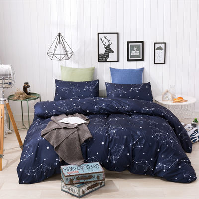 Constellation Cubierta de colchón impresa Set de ropa de cama con tintura impresa reactiva
