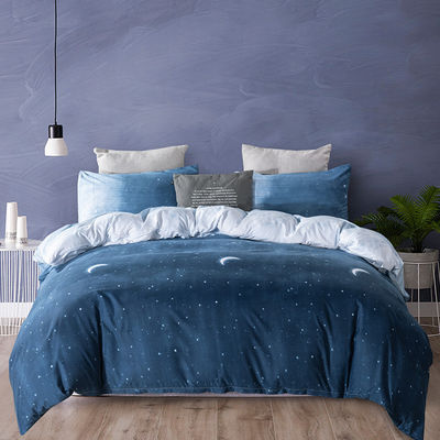 Constellation Cubierta de colchón impresa Set de ropa de cama con tintura impresa reactiva