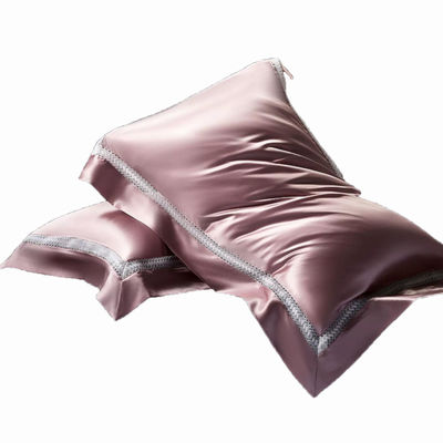 60 Número de tejidos Modelo sólido Tipo 19mm almohada compuesta de seda con funda de almohada