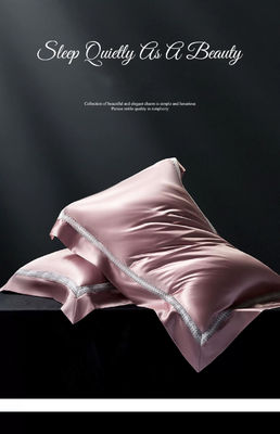 60 Número de tejidos Modelo sólido Tipo 19mm almohada compuesta de seda con funda de almohada