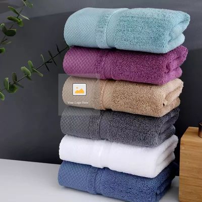 600gsm Towel Set Luxury Custom Thick Fluffy Soft Terry 3Pcs Baño y baño 100% de algodón
