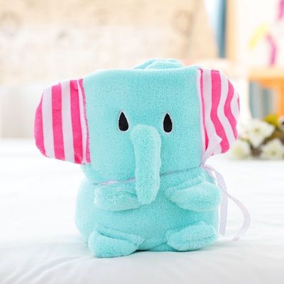Blanco suave para bebés de 220 gramos para animales de dibujos animados Blanco de lana para ropa de cama